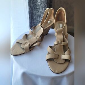 Italian designer gladiator wedged, size 40